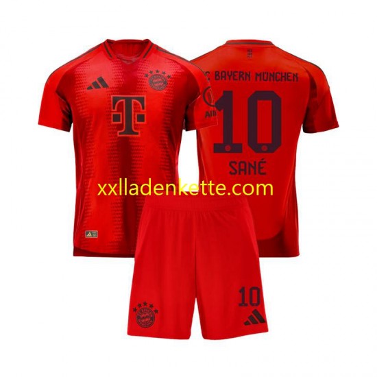 Fußballtrikot FC Bayern München Leroy Sane 10 Kinder Heim 2024-2025 Kurzarm