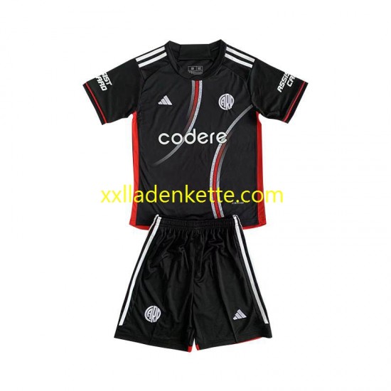 Fußballtrikot River Plate Kinder Ausweich 2024-2025 Kurzarm