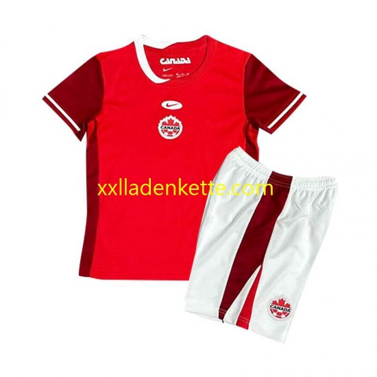 Fußballtrikot Kanada Kinder Heim 2024 Kurzarm