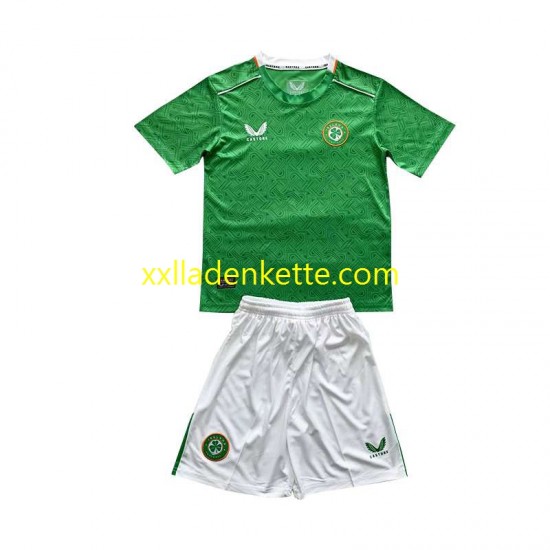 Fußballtrikot Irland Kinder Heim 2024 Kurzarm