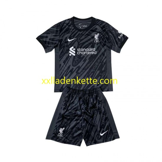 Fußballtrikot Liverpool Torwart Kinder Heim 2024-2025 Kurzarm