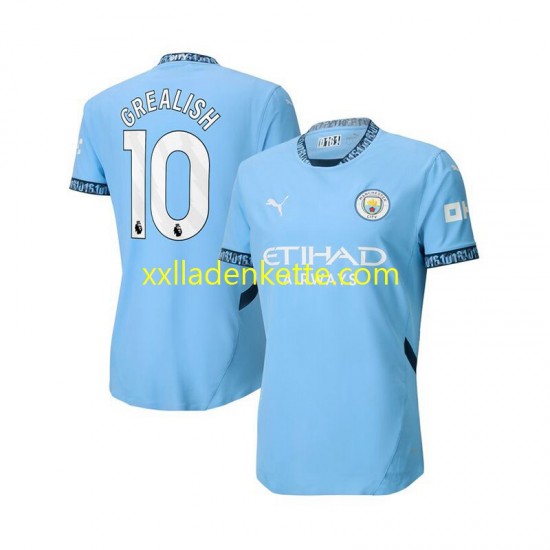 Fußballtrikot Manchester City Jack Grealish 10 Herren Heim 2024-2025 Kurzarm