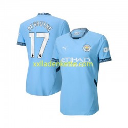 Fußballtrikot Manchester City Kevin De Bruyne 17 Herren Heim 2024-2025 Kurzarm