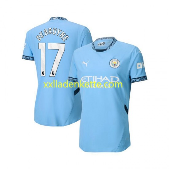 Fußballtrikot Manchester City Kevin De Bruyne 17 Herren Heim 2024-2025 Kurzarm