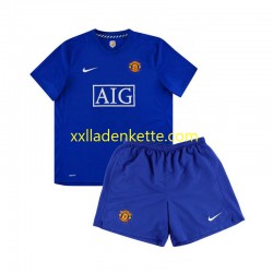 Fußballtrikot Manchester United Retro Kinder Auswärts 2008 Kurzarm