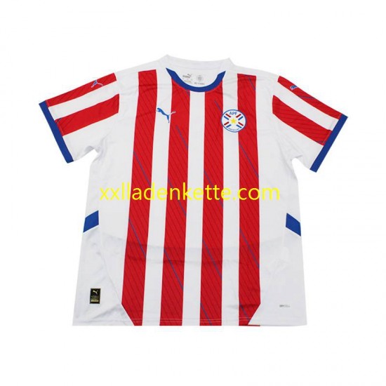 Fußballtrikot Paraguay Herren Heim 2024 Kurzarm