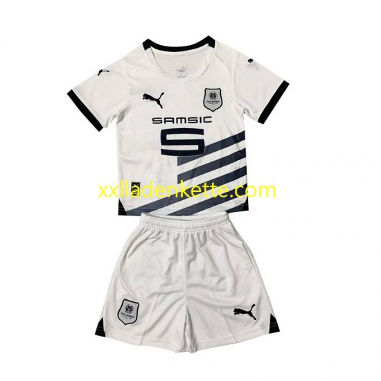 Fußballtrikot Stade Rennes Kinder Auswärts 2023-2024 Kurzarm