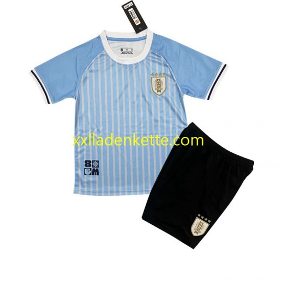 Fußballtrikot Uruguay Kinder Heim 2024 Kurzarm