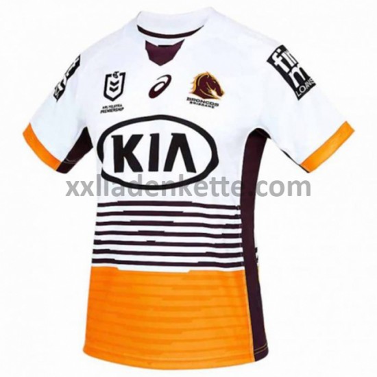 Fußballtrikot Brisbane Broncos Rugby Auswärts 2021 Kurzarm