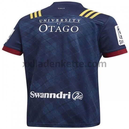 Fußballtrikot Dunedin Highlanders Rugby Heim 2020 Kurzarm