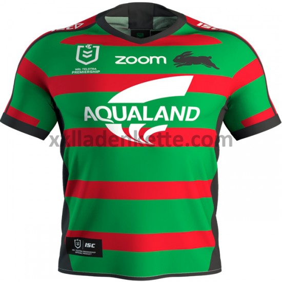 Fußballtrikot South Sydney Rabbitohs Rugby Heim 2020 Kurzarm