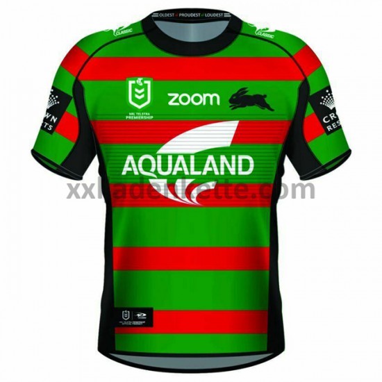 Fußballtrikot South Sydney Rabbitohs Rugby Heim 2021 Kurzarm
