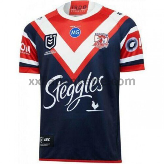 Fußballtrikot Sydney Roosters Rugby Heim 2020 Kurzarm