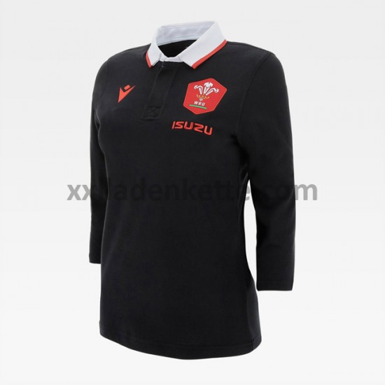 Fußballtrikot Wales Rugby Classic Dame Auswärts 2020-2021 Langarm