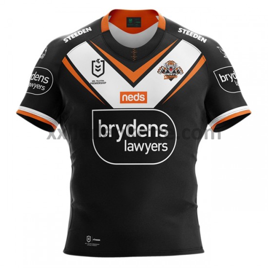 Fußballtrikot West Tigers Rugby Heim 2021 Kurzarm