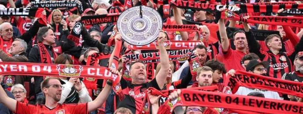 Bayer 04 Leverkusen gewinnt zum ersten Mal den Bundesligatitel